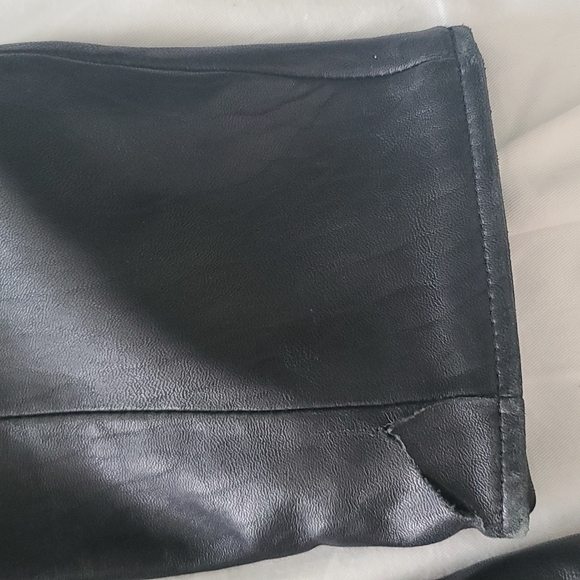 Genuine leather soft black vintage jacket large - Picture 4 of 12